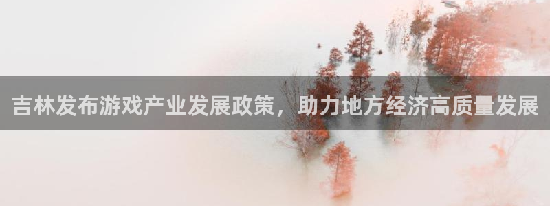 摩根娱乐app下载安装手机版：吉林发布游戏产业发展政策，助力