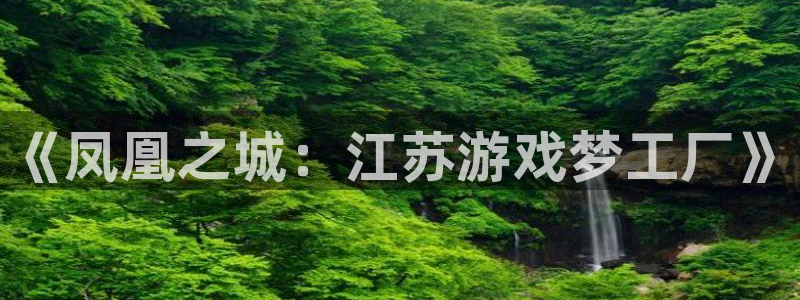 摩根娱乐首页：《凤凰之城：江苏游戏梦工厂》