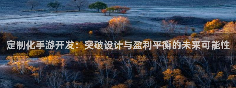 摩根娱乐这个平台怎么样啊赚钱吗：定制化手游开发：突破设计与盈